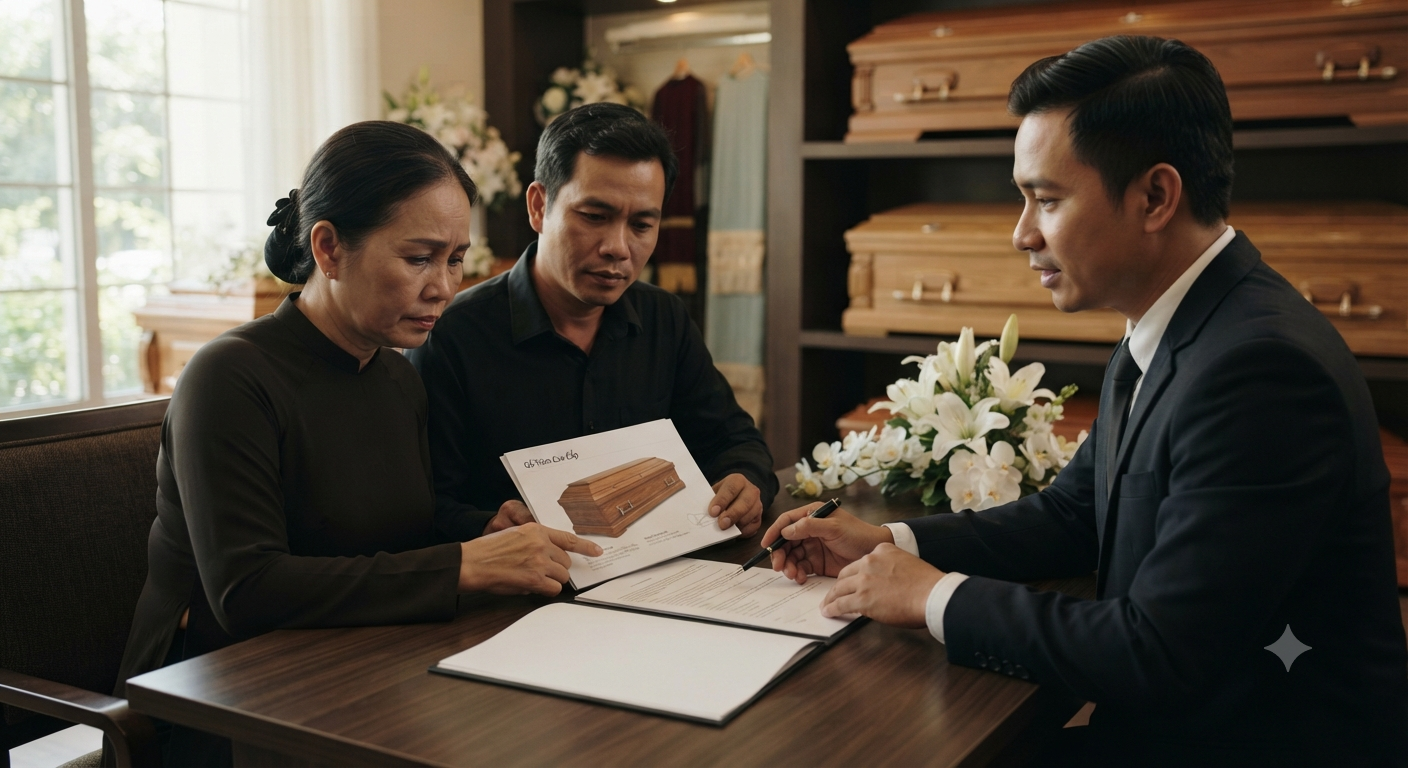 Những lưu ý quan trọng khi ký hợp đồng dịch vụ và chọn hòm mai táng